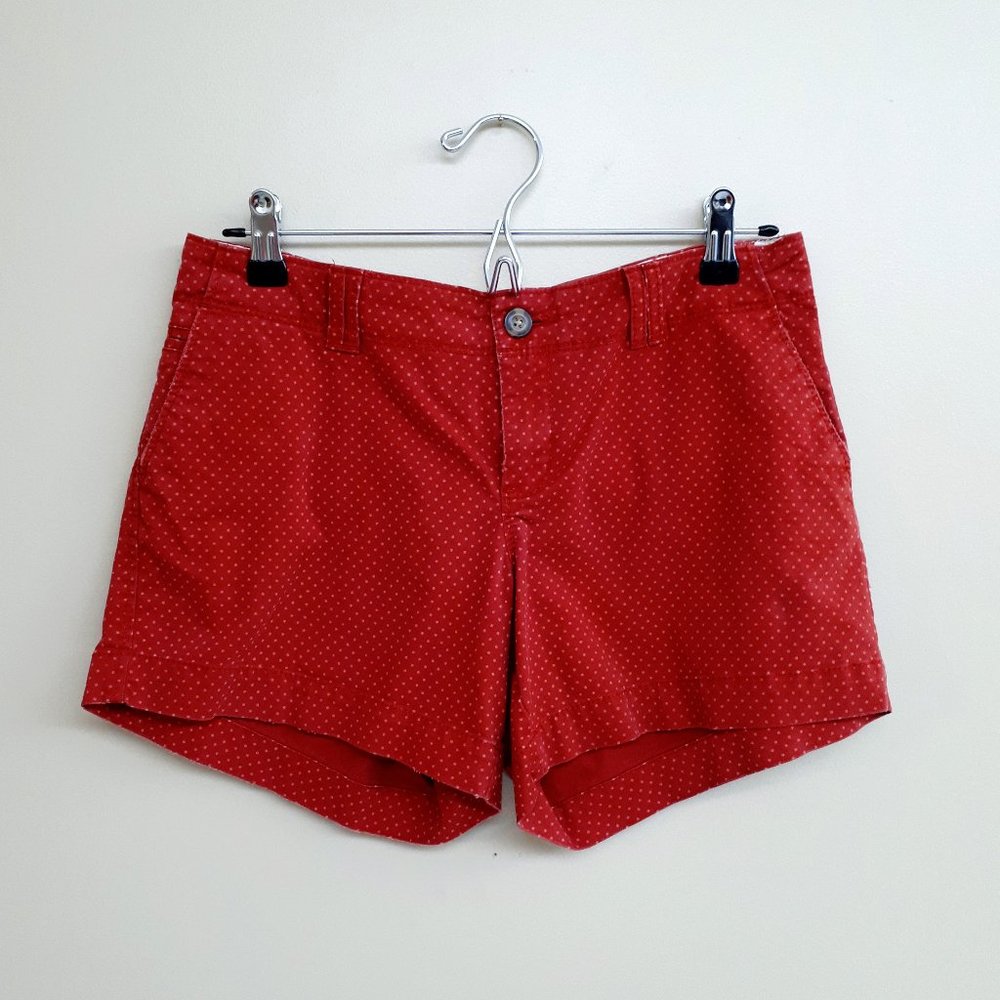 OLD NAVY Low Rise Micro Shorts in Red Polka Dot